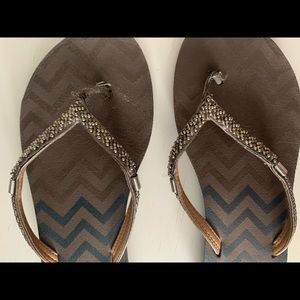 Womens Clarks Flip Flops - Size 7